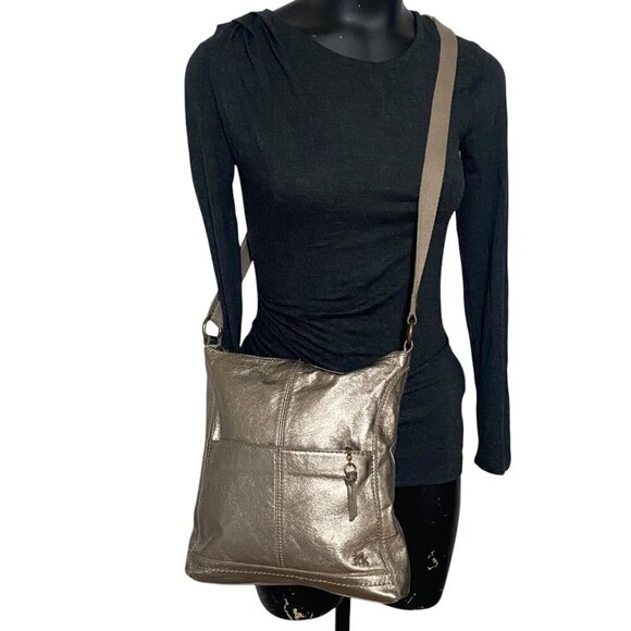 The Sak Lucia Metallic Leather Crossbody - Picture 1 of 9